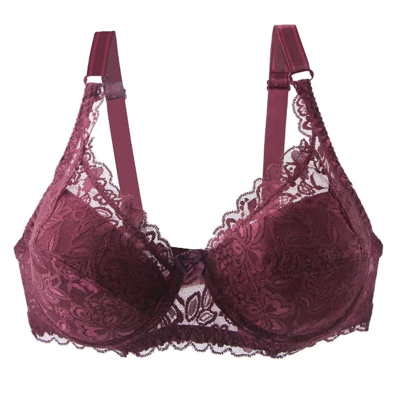 DaiNaFang Nuove donne sexy reggiseni di pizzo sfoderato coppa piena ultra sottile spesso traspirante femminile taglie forti lingerie push up biancheria intima