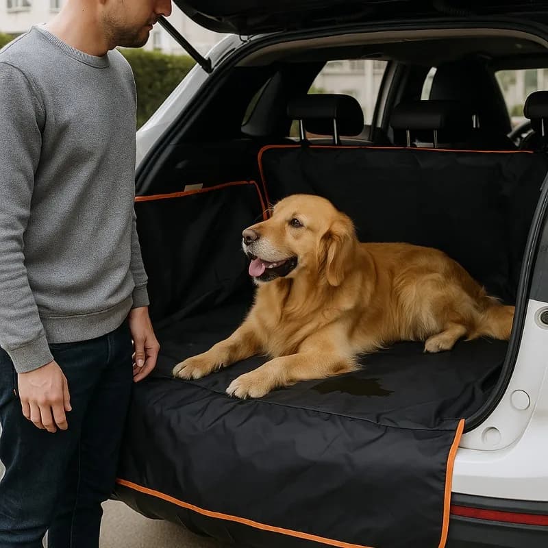 Protezione impermeabile per coprisedile per tappetino per bagagliaio SUV per area di carico posteriore Accessori per auto universali Durevole per animali domestici