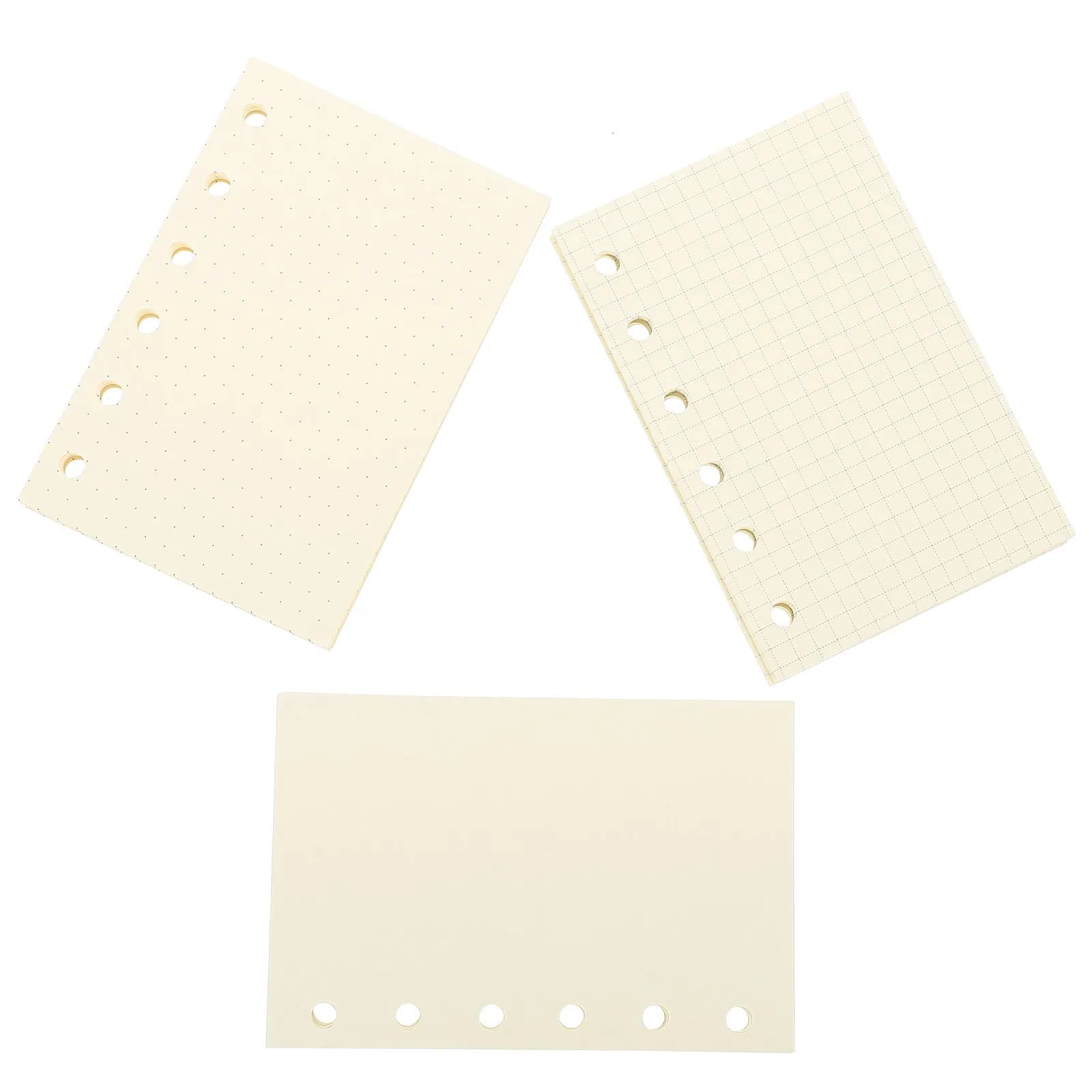Carta di ricambio per agenda, ricariche per quaderno a fogli mobili, carta a righe per scrittura fluida, per journaling, studio e organizzazione