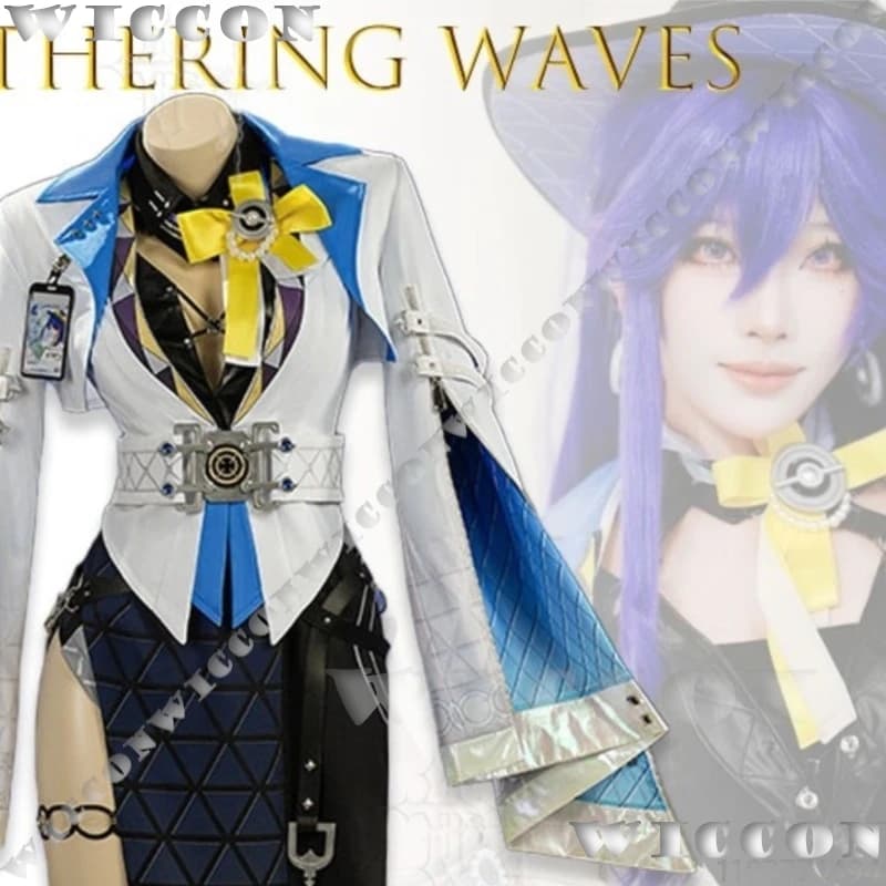 Wuthering Waves Lucilla Roselia Two Dimensional Game Full Set Outfit For Women Roleplaying Costume Festival Fancy Comic Con