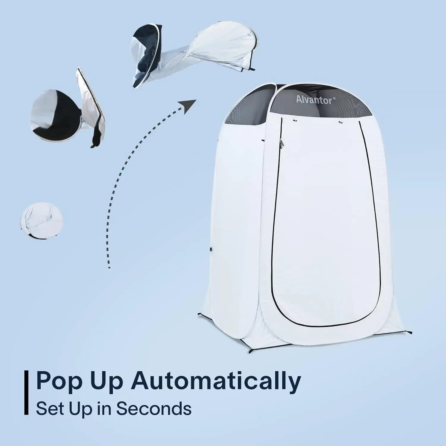 Tenda doccia pop-up, spogliatoio, cabina doccia esterna, tenda privacy pop-up, tenda WC, tenda da campeggio, riparo portatile