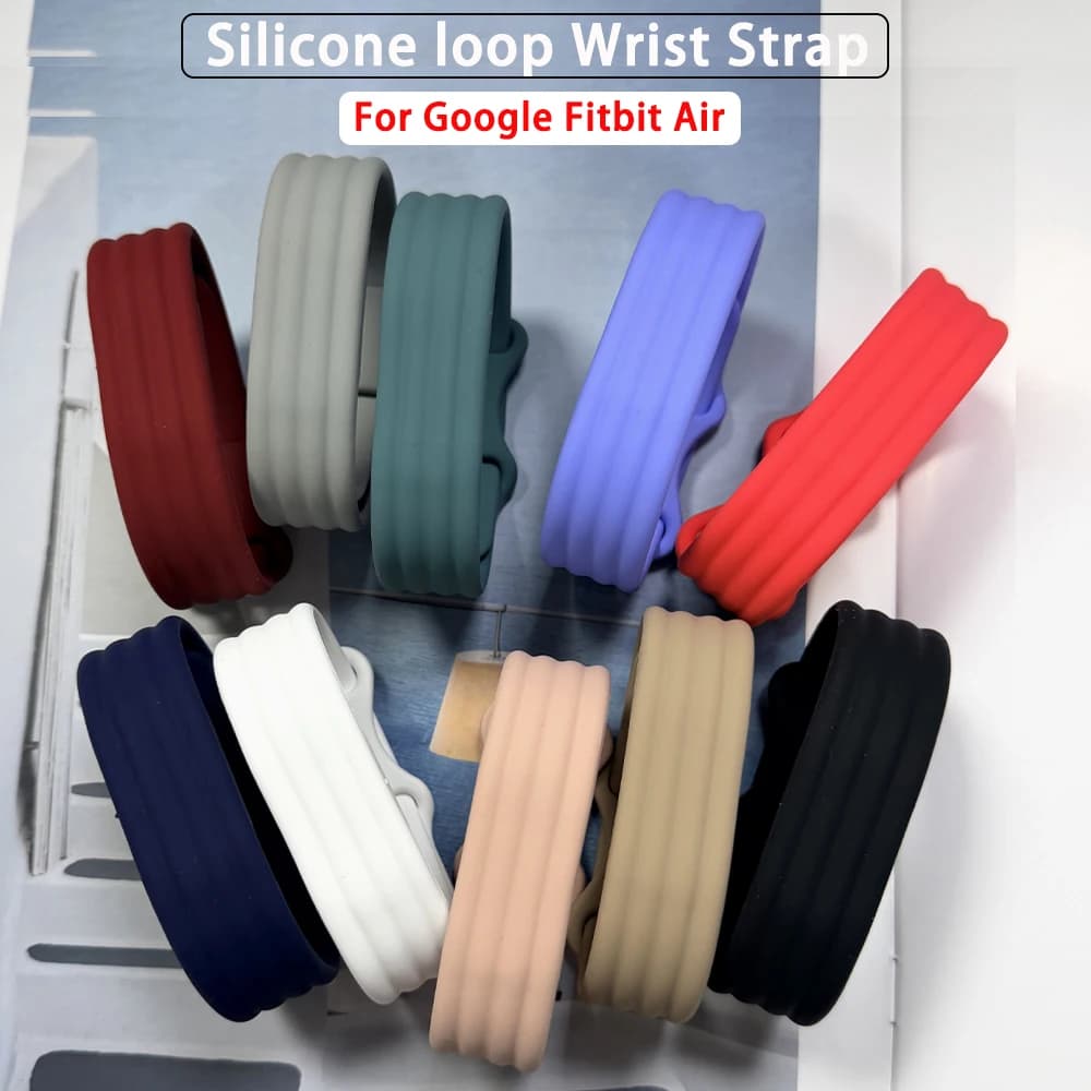 Sport Watch Strap for Google Fitbit Air Silicone Loop Bracele Breathable Band for Fitbit Air Women Men Fitness Tracker Wristband