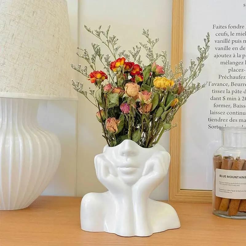 1/2PCS Creative Human Body Art Styling Office Supplies Desktop Multifunctional Storage Pen Holder Makeup Brush Holder Decoration