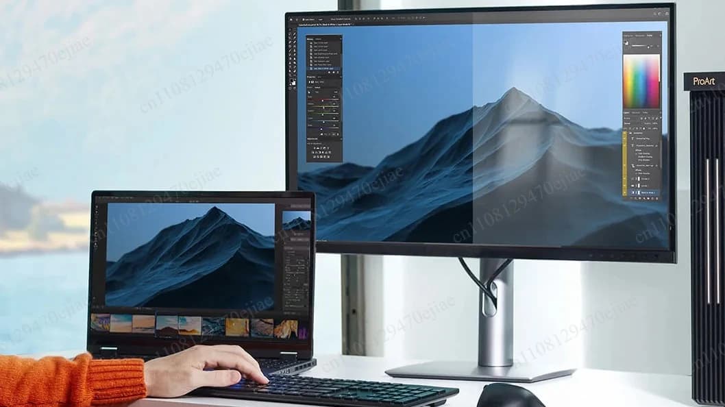 Monitor ASUS ProArt PA27JCV 27 Pollici 5K IPS 5120x2880 con Supporto Ergonomico, USB-C 96W, Altoparlanti Integrati, Display Professionale