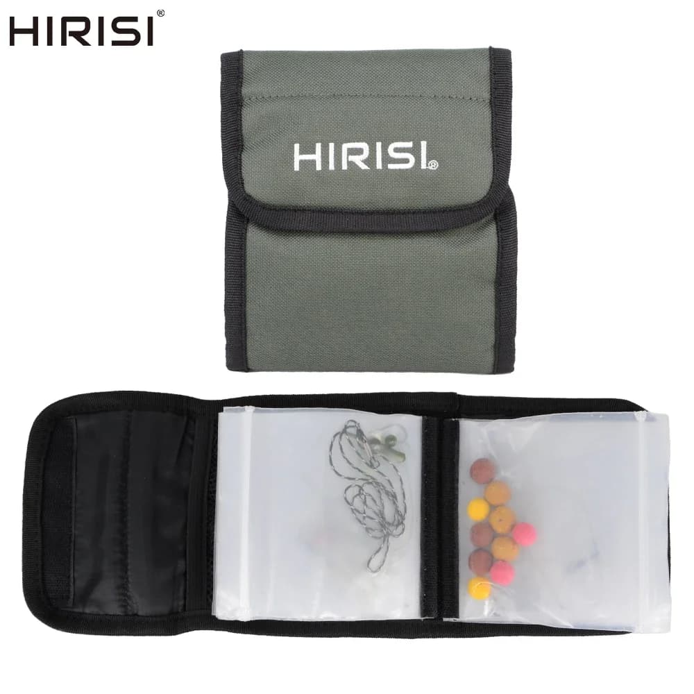 Hirisi Borsa per attrezzatura da pesca Borsa per attrezzatura per attrezzatura per attrezzatura da pesca alla carpa Impianti di perforazione Portafoglio Impianti per capelli Borsa per il trasporto trasparente