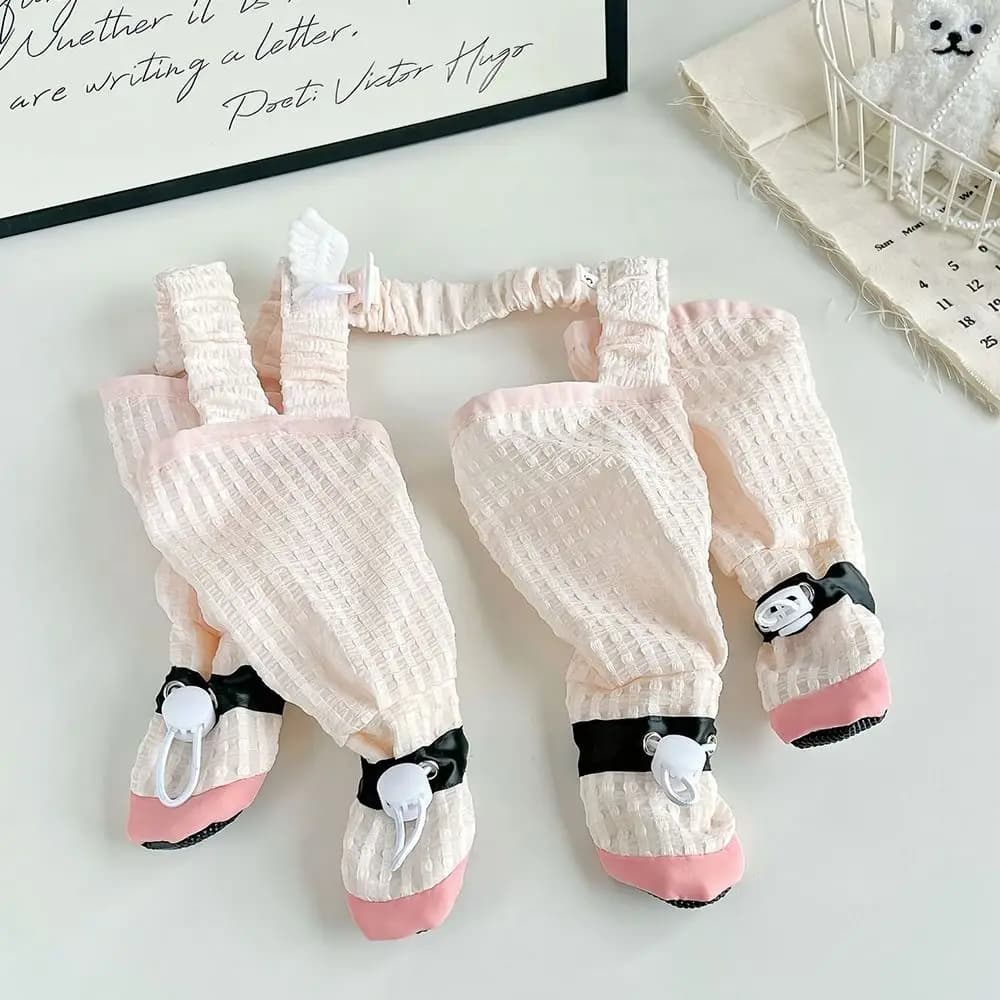 Full Leg Protection Pet Strolling Going Out Pants Dust-proof Adjustable Dog Boot Leggings Anti-Slip Dog Four-Legged Pants
