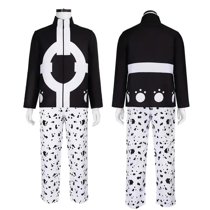 Anime Bartholemew Costume Cosplay Hat Top Pants Set Full Army Revolutionary Kuma Role Game Halloween Carnival Partys; 3'v,6