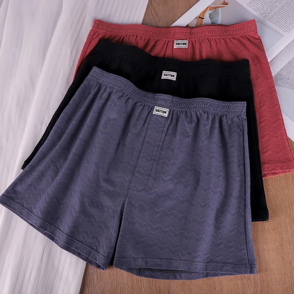 1/3 Pezzi Slip da Uomo Casual Comodi in Cotone 95% Tinta Unita, Traspiranti e Confortevoli, con Elastico in Vita a Righe