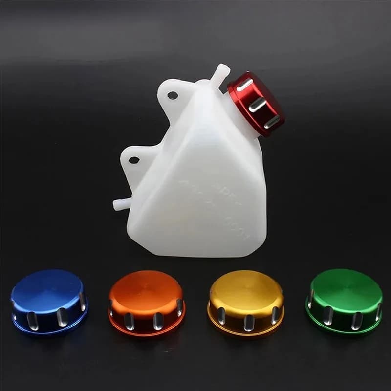 Motorcycle Tank Radiator Water Bottle Coolant Reservoir For Kawasaki KLX250 1994-2007 Plastic Engine Parts