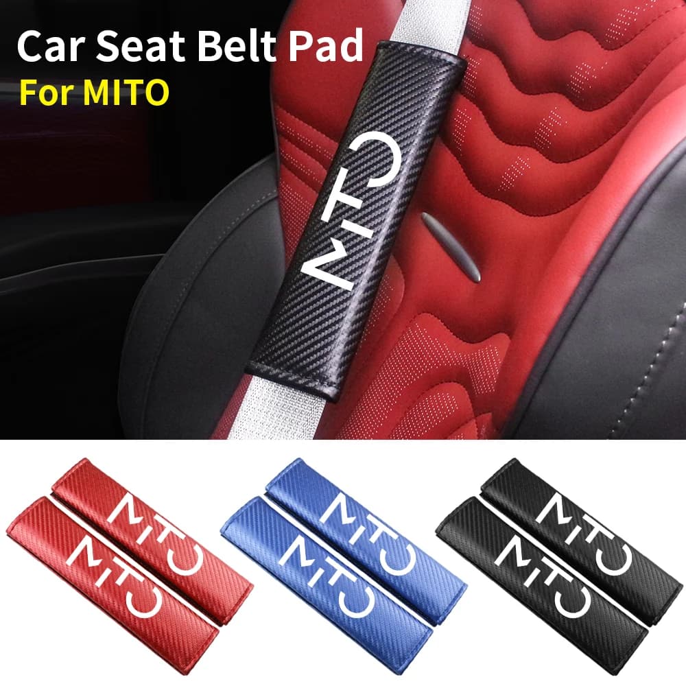 Safety Belt for Auto Protective Cover for Shoulder Belt Carbon Fiber Safety Padding for shoulder cushion for accessories Auto Alfa Romeo MITO