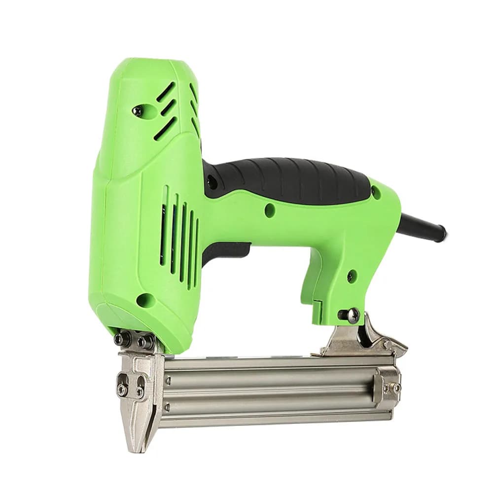 Cucitrice elettrica Pistola sparachiodi a doppio scopo Pistola per cucitrice Chiodatrice Cucitrice Mobili Strumento fai da te Telaio in legno Lavorazione del legno Pistola cucitrice per unghie