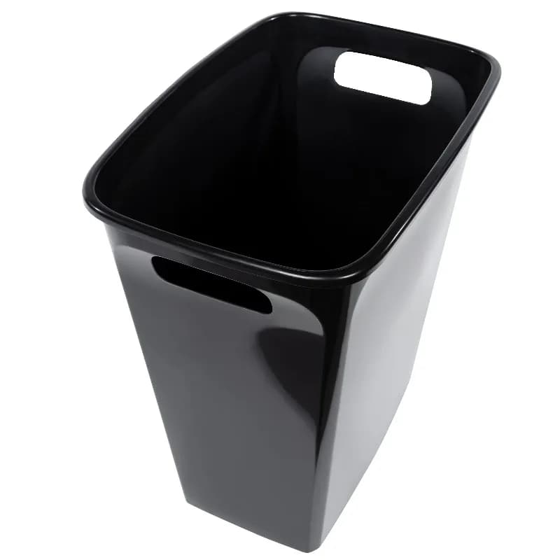 Cestino per Rifiuti da Cucina, Contenitore per Spazzatura in Plastica da 8,8 Galloni Senza Coperchio, Nero