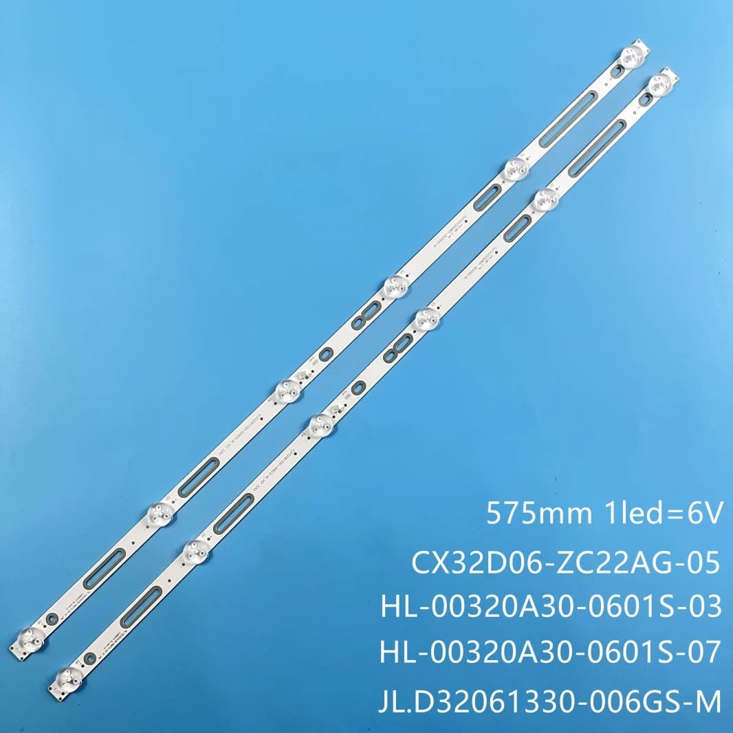 Striscia di retroilluminazione a LED 6 lampade per BBK 32lem-1045/T2C Rtv32z2sm S32Z118 JL.D 32061330 -006AS-M 006GS LE-32Z10 CX32D06-ZC22AG-05 04