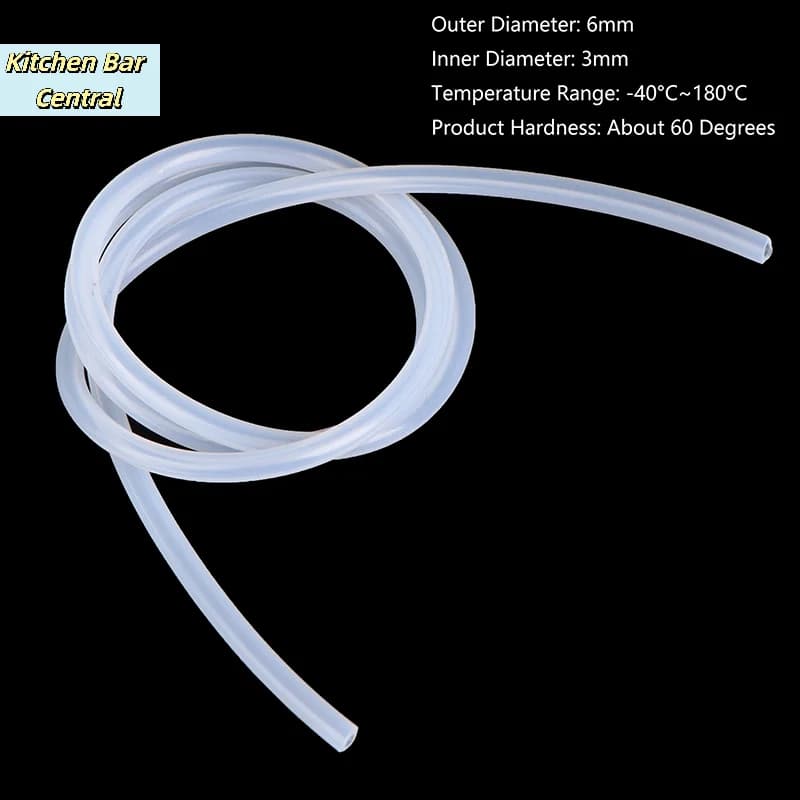 【100cm Silicone Hose Transparent Flexible Water Tube For Coffee Machine Coffeeware Accessories】