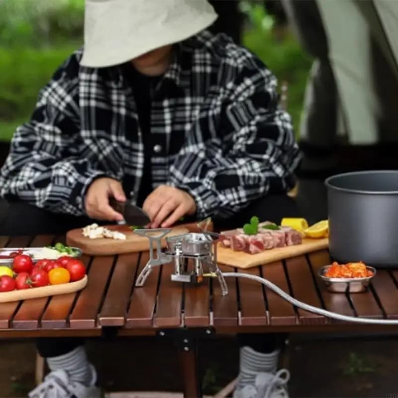 Portable Camping Gas Stove Durability Gas burners for shoulder backpack with rapid ignition for excursions and