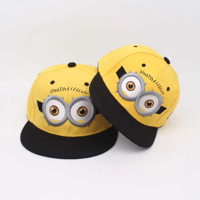 Minions Baseball Cap Size Adjustable Anime Cartoon Fashion Dancing Baseball Cap High Color Value Boys and Girls Sunshade Cap