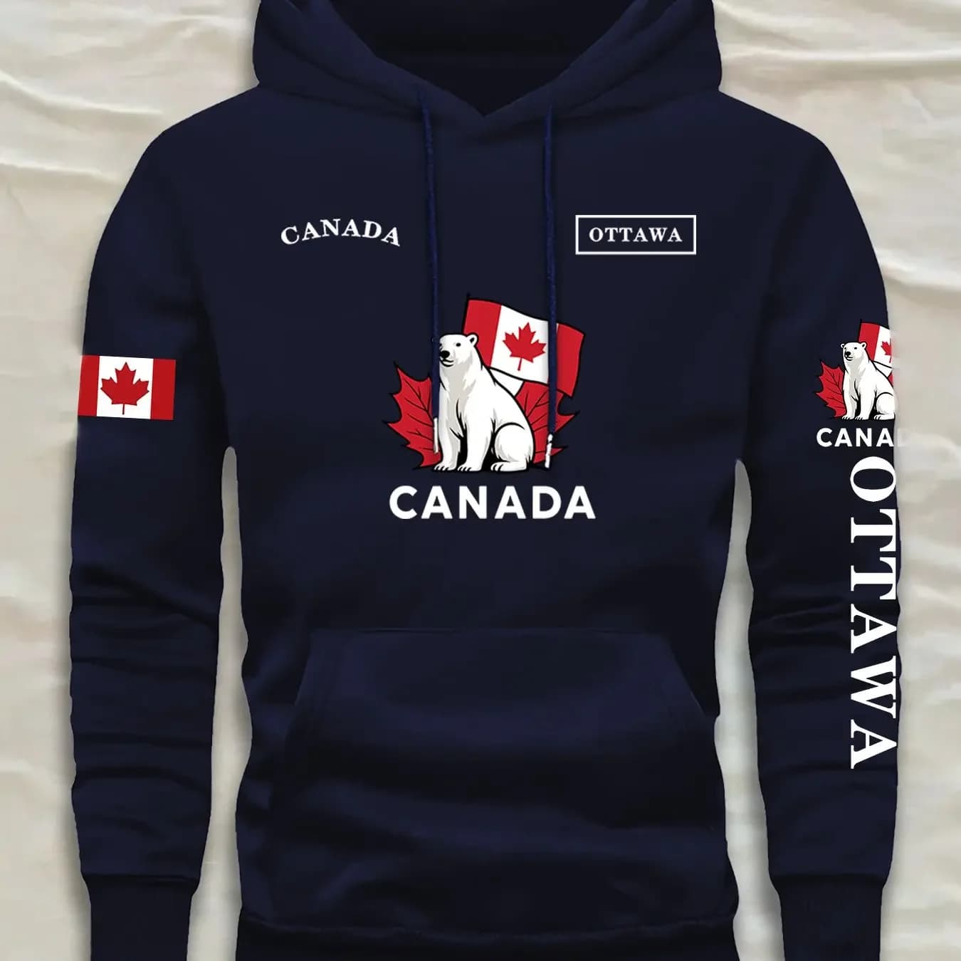 New style multi-color flag pattern hot stamping loose and comfortable hooded sweatshirt casual hoodie for couples