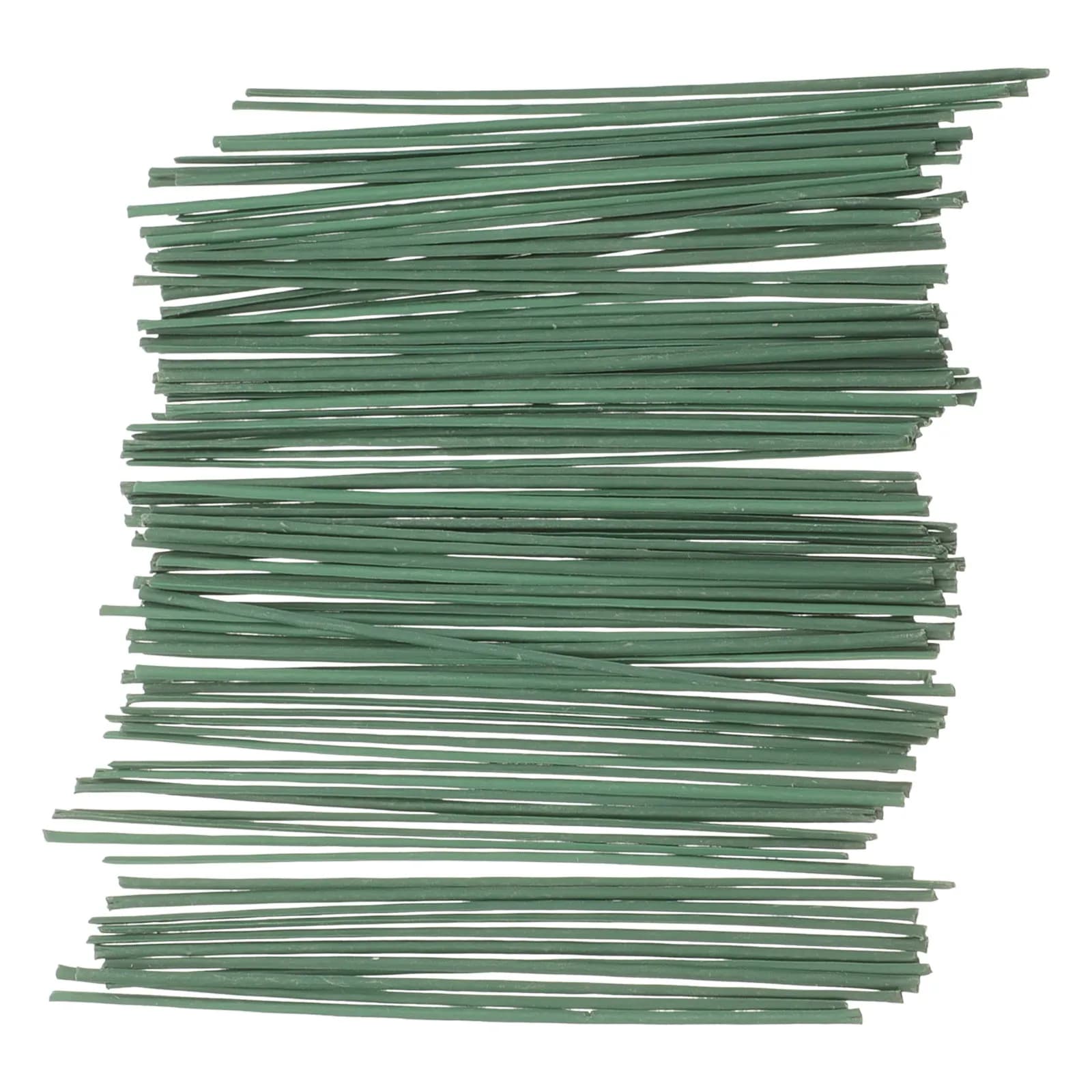 100Pcs Artificial Flower Stems Flexible Metal Wire Flower Rods for DIY Floral Crafts Bouquets Wedding Decor Garden Plant Support