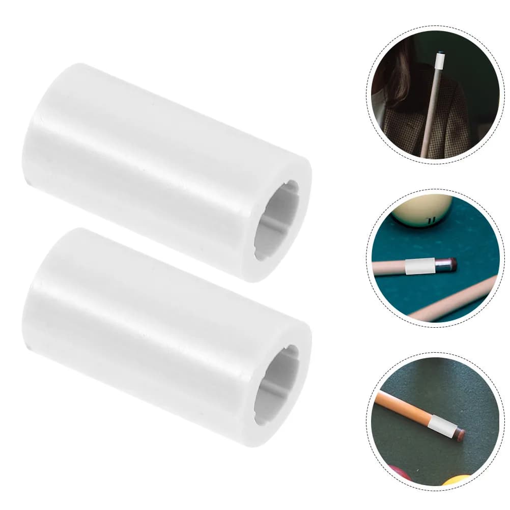 2 Pezzi di Ferrule in Plastica per Stecche da Biliardo, Ricambi per Giochi a Nove Palle, Migliore Precisione e Controllo, Presa Confortevole