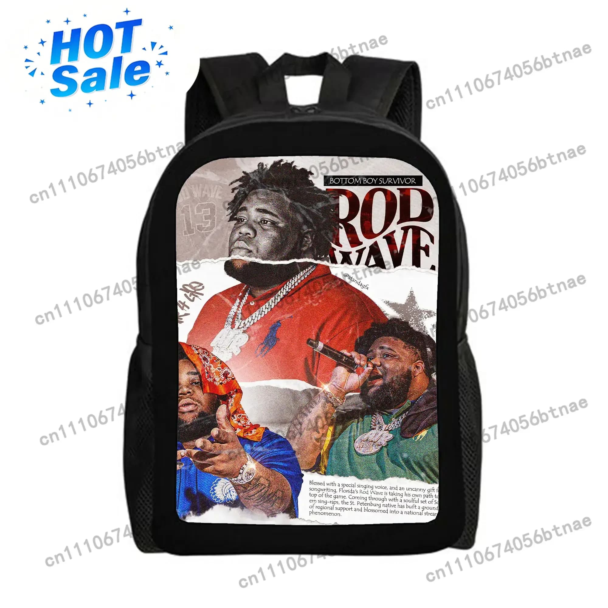 Rod-Wave-Backpacks For Girls, Cute School Backpack, Aesthetic Bookbag For Teens, Lightweight Classic Backpack For Travel, Work,