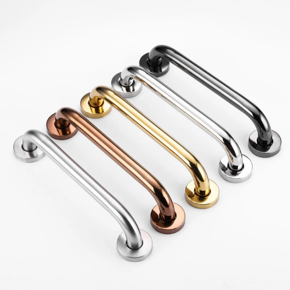 1Piece Brass Bath Shower Safety Grab Bar Handicapped Elderly Towel Hanging Rose Gold Oil Rubbed Bronze Antique Anti-slip Rail