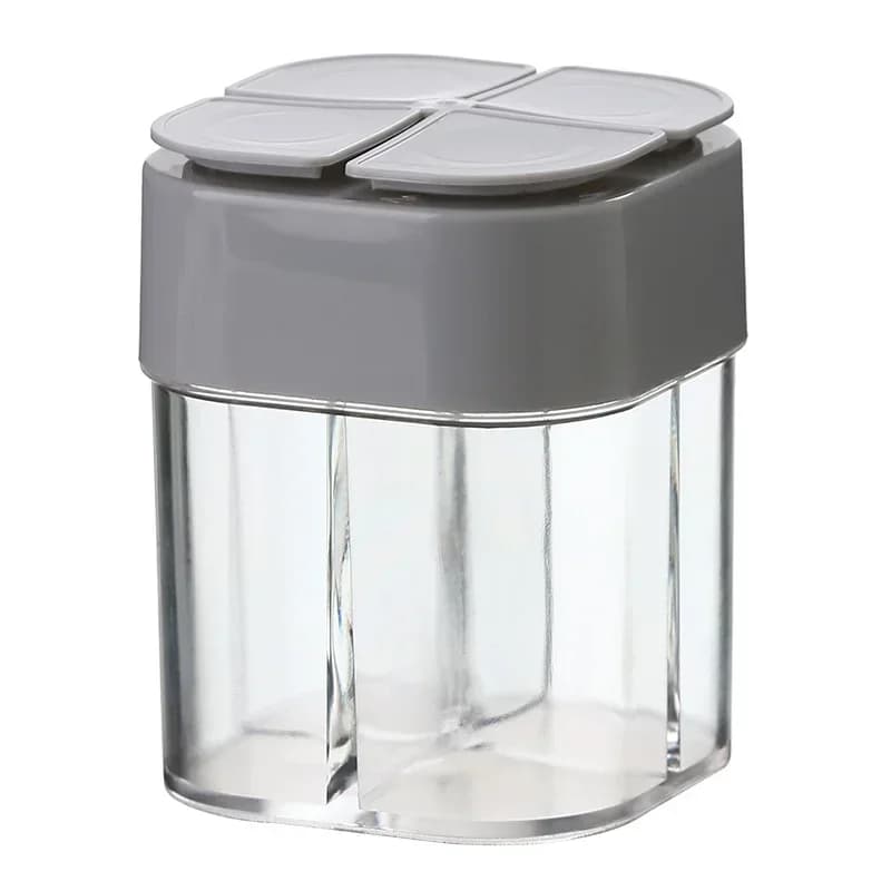 Set di gadget da cucina, barattolo per organizer per spezie da cucina, set di contenitori per spezie in plastica, saliere e pepe