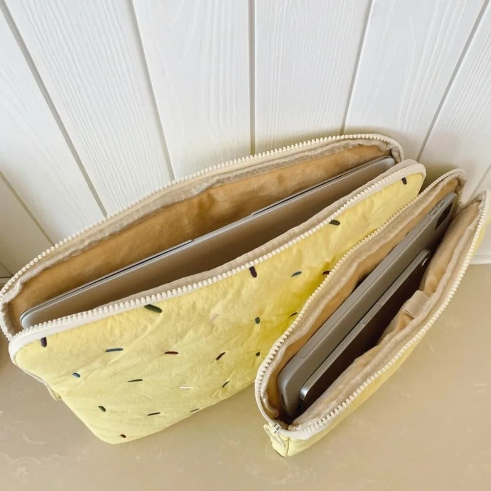 Borsa per laptop portatile in stile coreano, antiurto, leggera, custodia per tablet, morbida e graziosa, borsa per computer, custodia per laptop