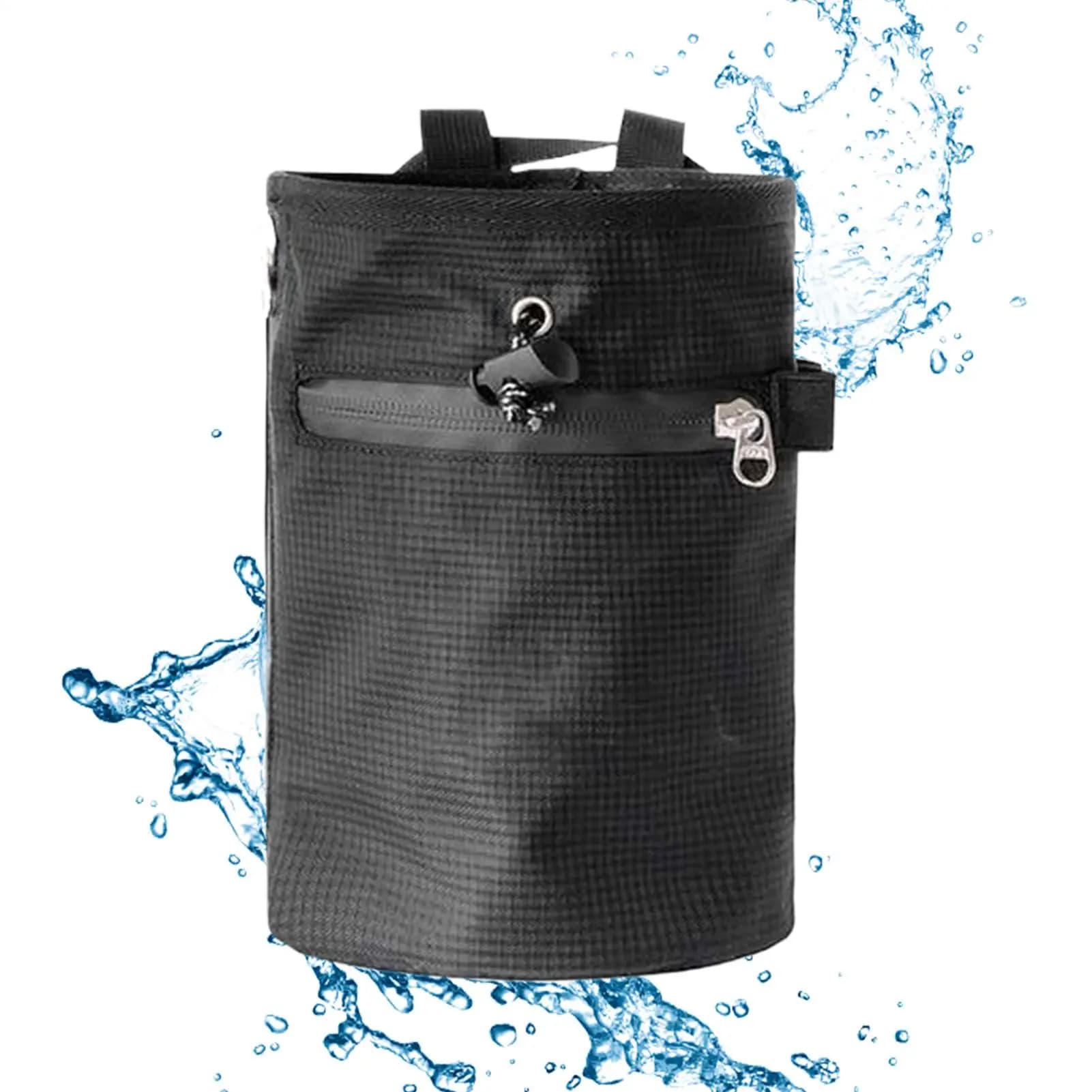 Borsa Porta Gesso Impermeabile con Cintura Regolabile, Contenitore per Polvere, per Arrampicata, Ginnastica, Golf, Palestra, Bowling, Sollevamento Pesi