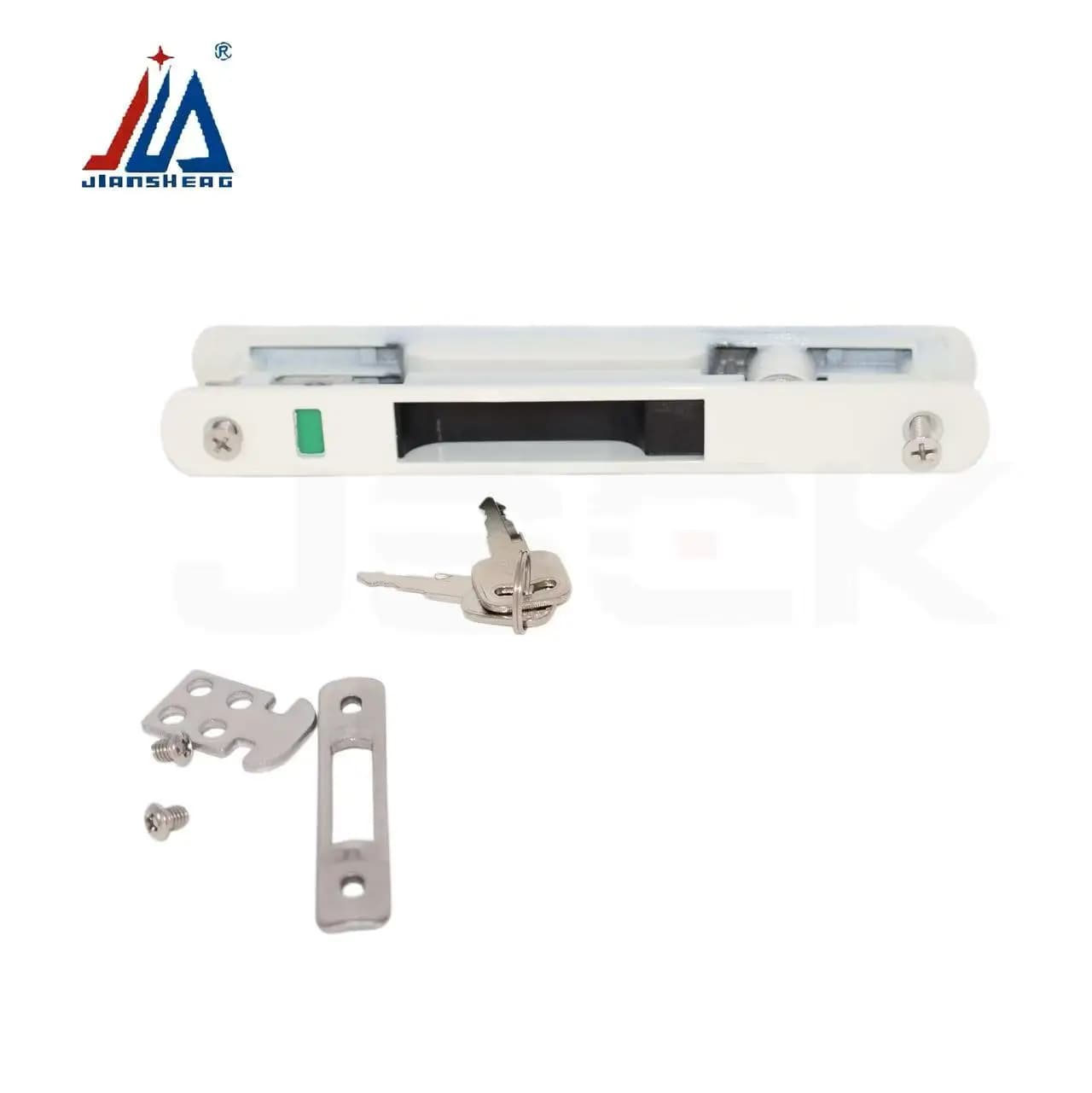 Double-sided Sliding Door Lock with Key | Adjustable Latch Hook for Aluminum Sliding Doors | Security Sliding Window Lock