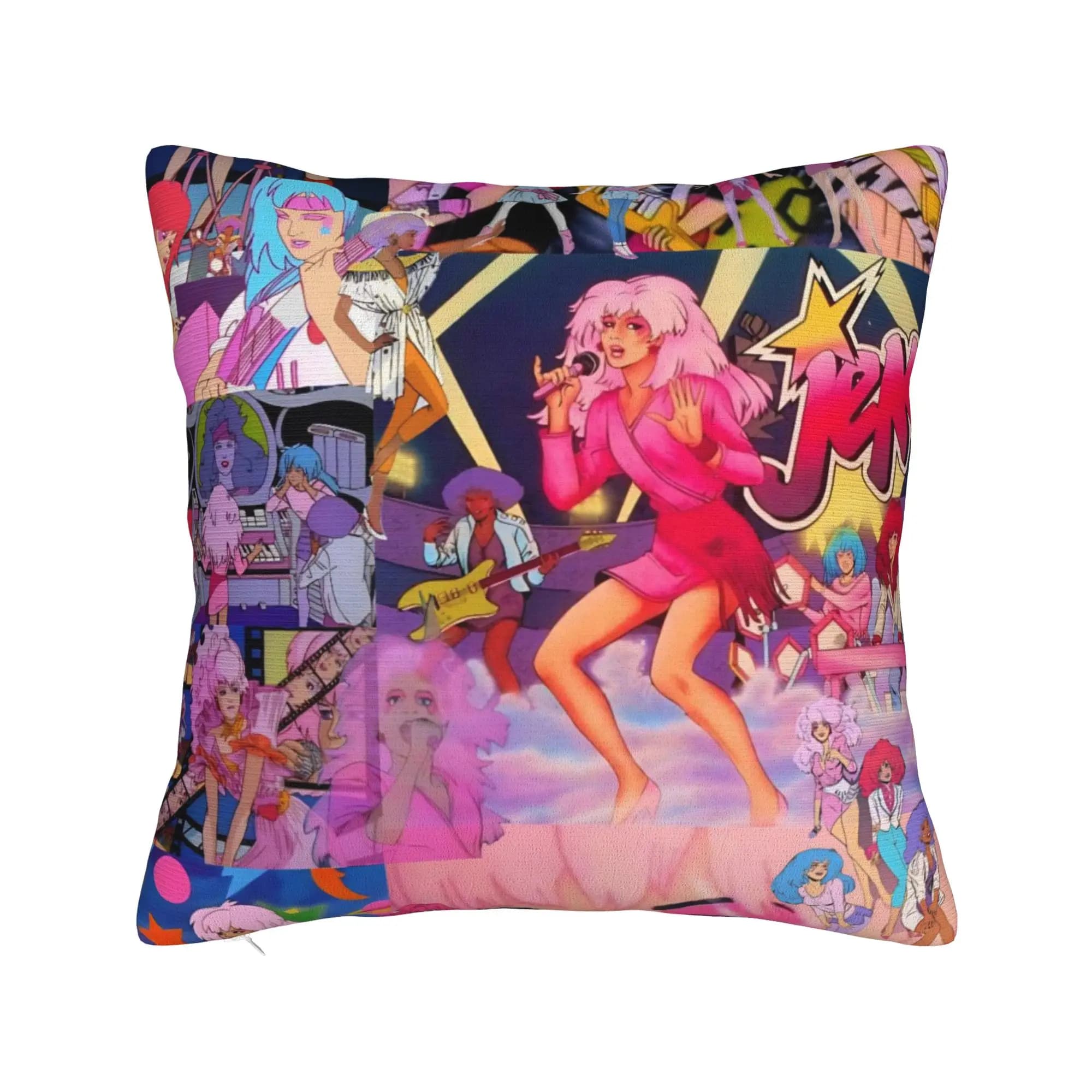 Decorative Pillow Covers Jem And The Holograms Merchandise Home Throw Pillow Case Cover Square Style Multiple Sizes