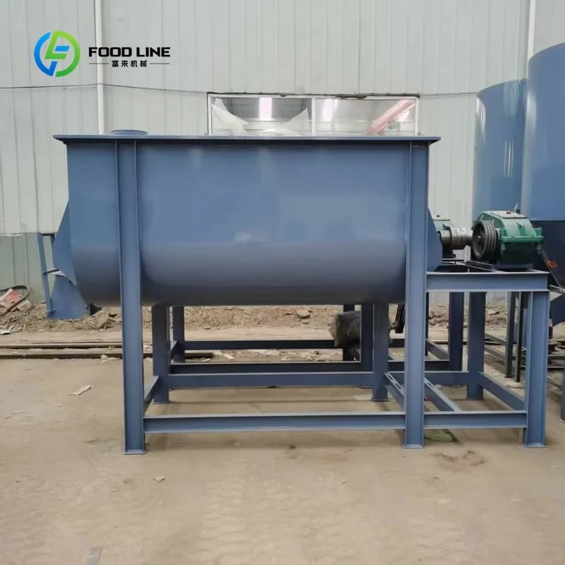 Custom Horizontal Mixer for Big Factors, Production 500kg, Machine Mixer for Dust, Cows and Pecore