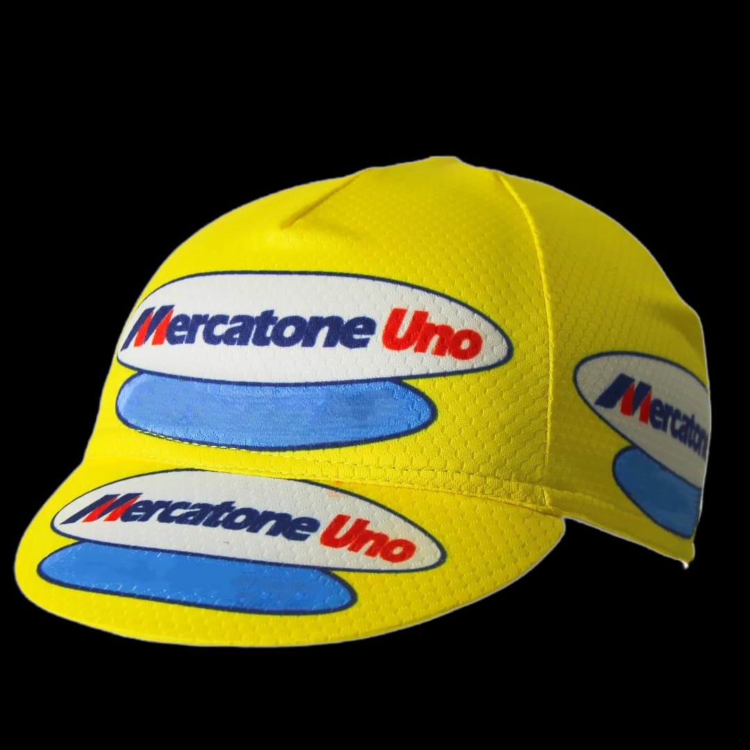 UNO TEAM Yellow CYCLING CAP Men Women Sweat Headgear Summer Outdoor Sport MTB Bike Breathable Soft Riding Hat Under Helmet