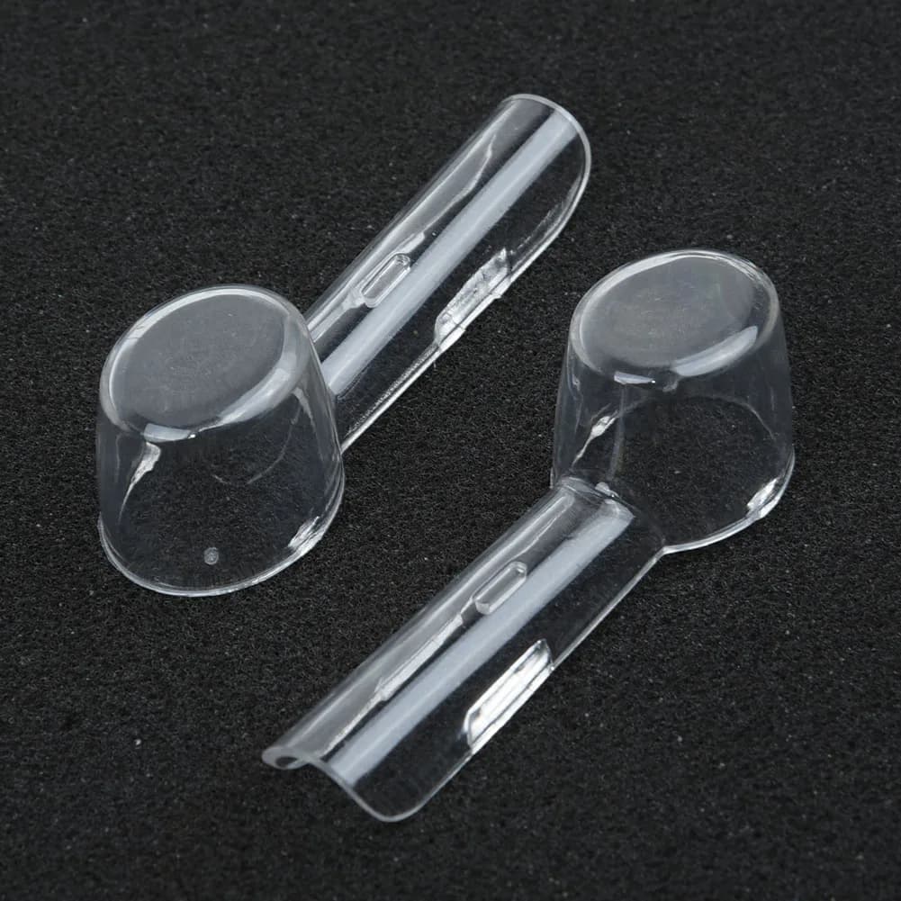 Copri Spazzolino da Viaggio Trasparente, Accessori Popolari in Offerta, 2 Pezzi 6*2*2cm, Kit Elettrico Antipolvere Pratico