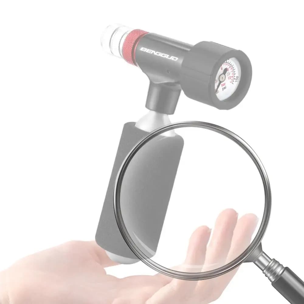 Testa di Pompa CO2 Gonfiabile Rapida per Bicicletta, Resistente all'Usura, Valvole di Gonfiaggio in Alluminio per Riparazioni e Accessori Ciclistici