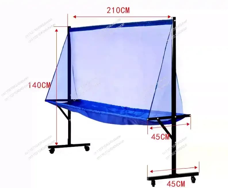 Adatto per la rete di cattura del ping pong, raccoglitore da pavimento, cattura di palline mobile