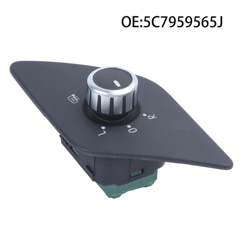 5C7959565J Manopola dell'interruttore di regolazione dello specchietto retrovisore automatico per porta laterale con riscaldamento per accessori VW Jetta MK6 2011-2016