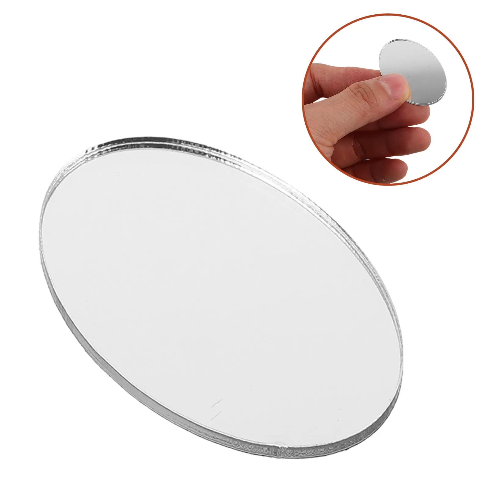 Set di 5 Specchietti Adesivi Portatili per Smartphone, Specchio Compatto in Acrilico per Trucco e Viaggio