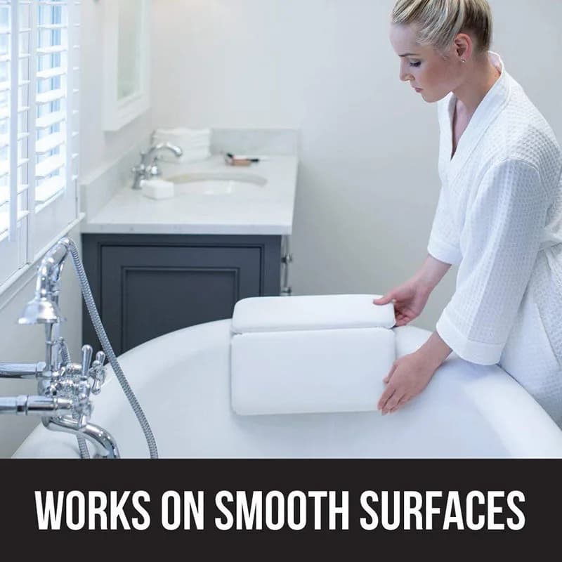 Cuscino per vasca da bagno cuscino da bagno SPA con ventosa collo di supporto per vasca da bagno impermeabile per bagno