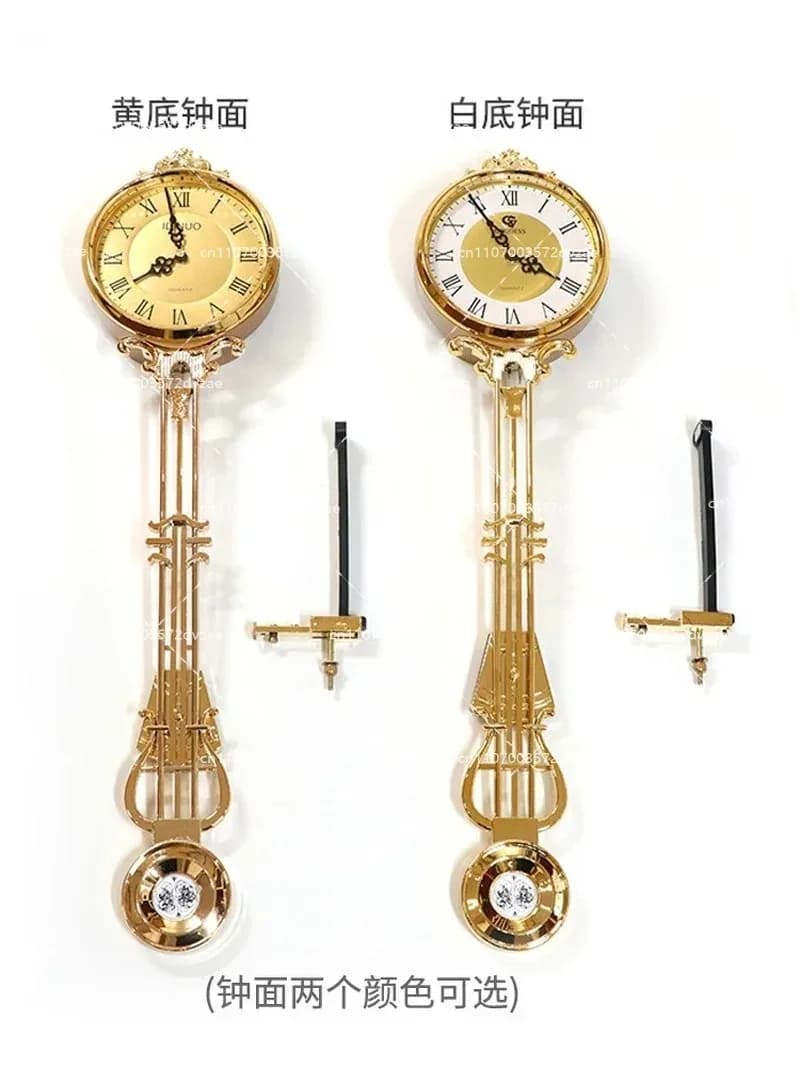 European Style Pendulum Clock Movement, Quartz Clock Parts for Living Room Table Clock, Vertical Floor Clock Accessories