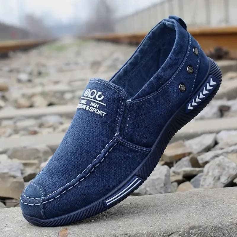 Scarpe da uomo in tela estiva Scarpe casual da uomo traspiranti slip-on Scarpe basse leggere Scarpe da ginnastica da uomo Mocassini Zapatos De Hombre