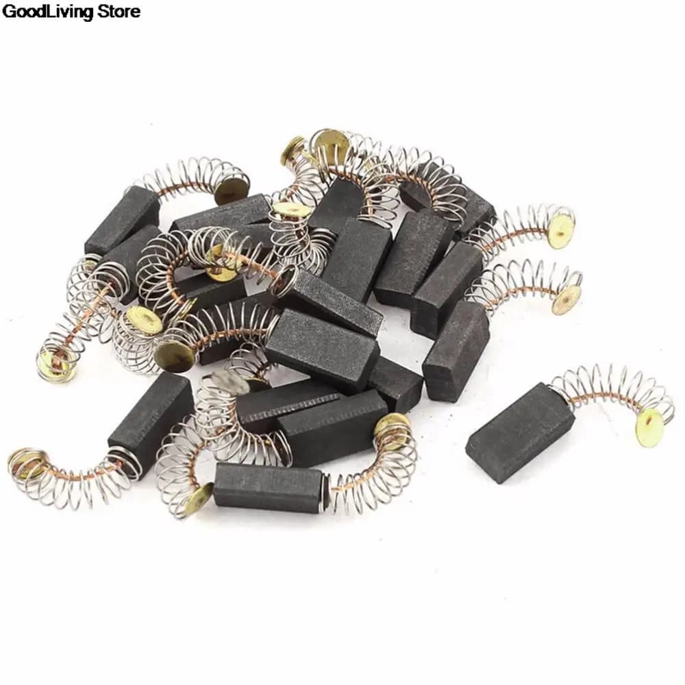 ZLinKJ 10 Pcs 6.5x7.5x13.5mm Mini Trapano Elettrico Grinder Sostituzione del Carbonio Spazzole di Pezzi di Ricambio Per Elettrico motori Utensile Rotante