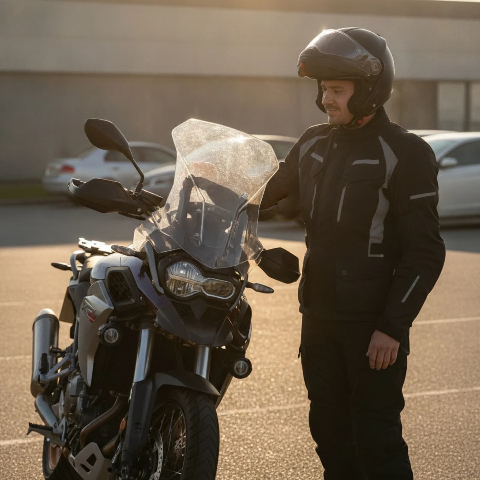 Bavarian Motor Works G310GS Front Windshield Aerodynamic Bavarian Motor Works G310GS Wind Deflector Motorcycle Windshield With