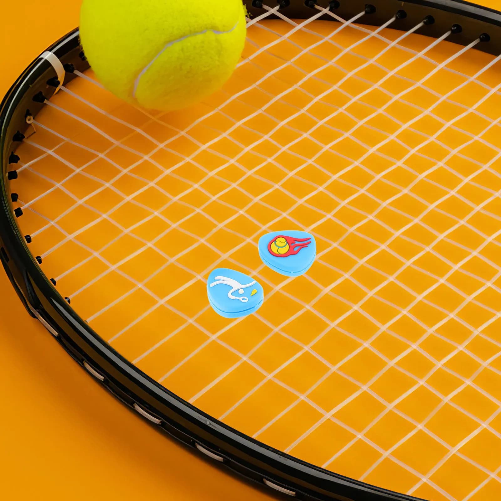 Set di 4 Antivibrazioni per Racchette da Tennis in Silicone, Accessori Sportivi per Tennis all'Aperto, Protezione per Polso e Gomito, Ammortizzatori