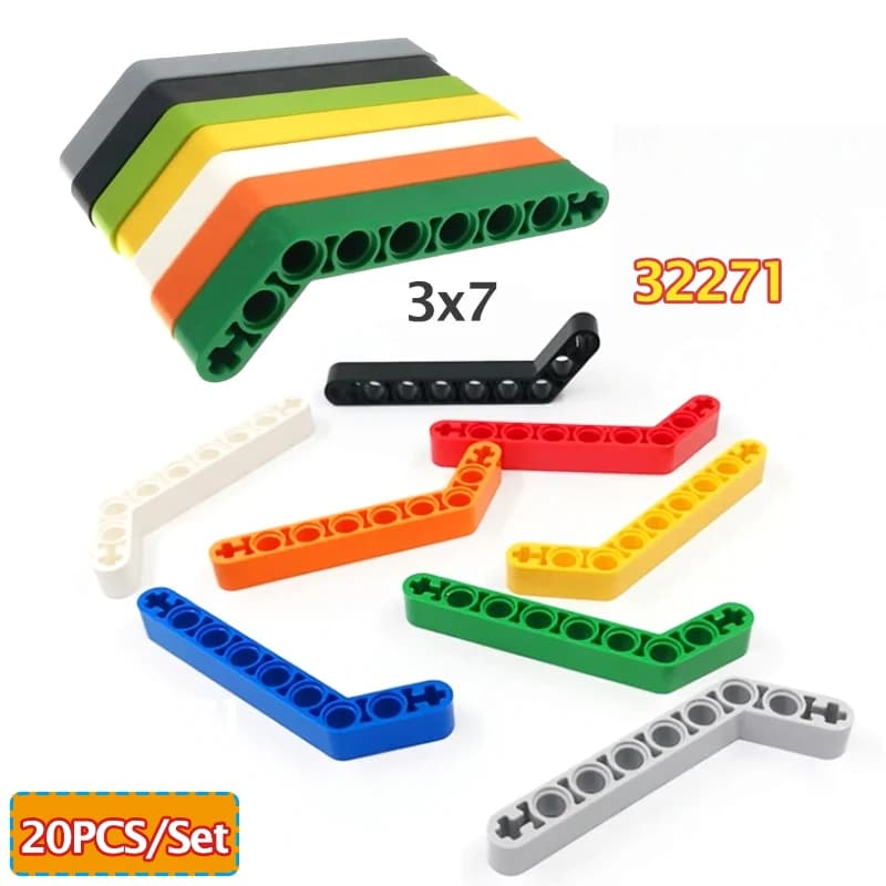 MOC 32271 3x7 Fori Liftarm Tecnologia Spessa Blocchi di Costruzione Parti Assembla 1x9 Particelle Educative Mattoni Giocattoli Accessori