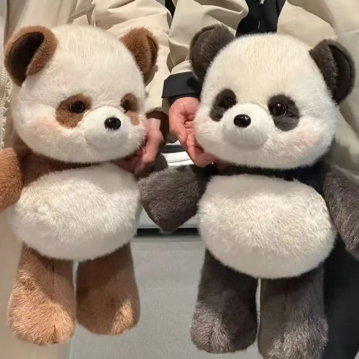 Kawaii Raccoon Stuffed Animal Plush Pillow Panda Emotional Support Run Plush Toy Stuffed Fluffy Stuffed Raccoon Christmas Gift