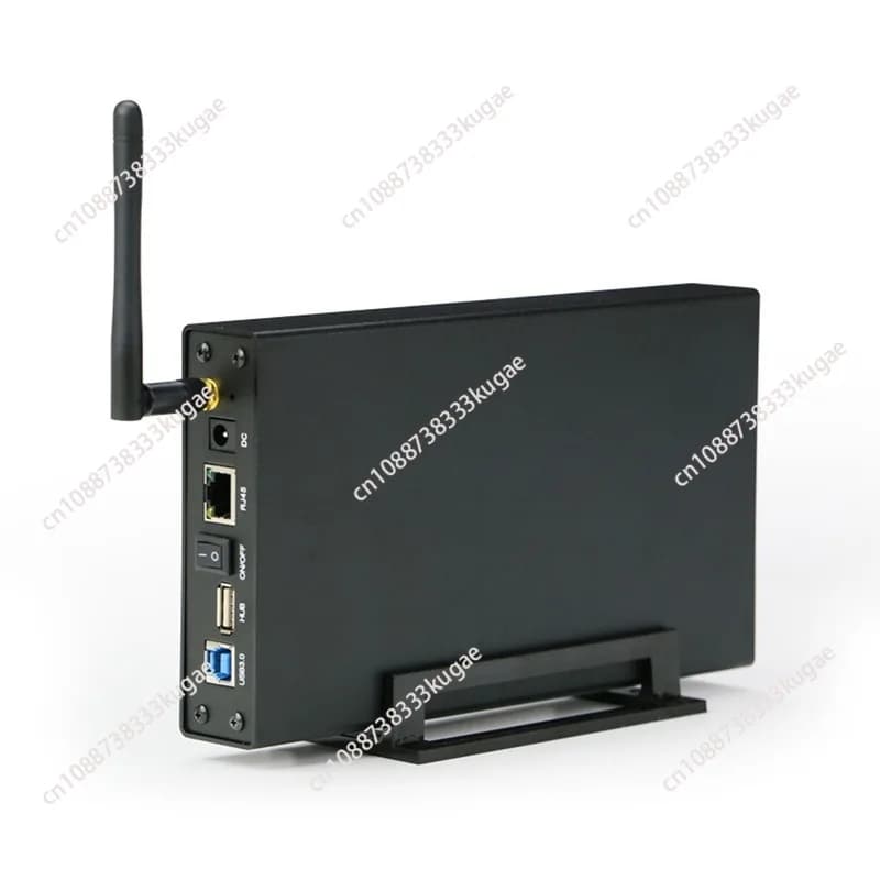 Blueendless BS-U35WF Server di streaming Wi-Fi USB 3.0 da 300 Mbps Disco rigido esterno da 3,5" Custodia HDD e server di file, AP e USB WiFi S
