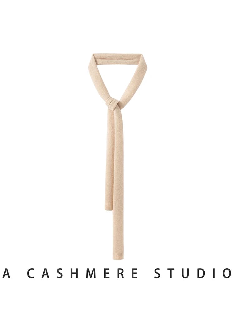 100% Cashmere Scarf For Women Spring Autumn Winter Soft Comfy Long Scarf Cashmere Knitwear High Quality Decorated Scarf Top