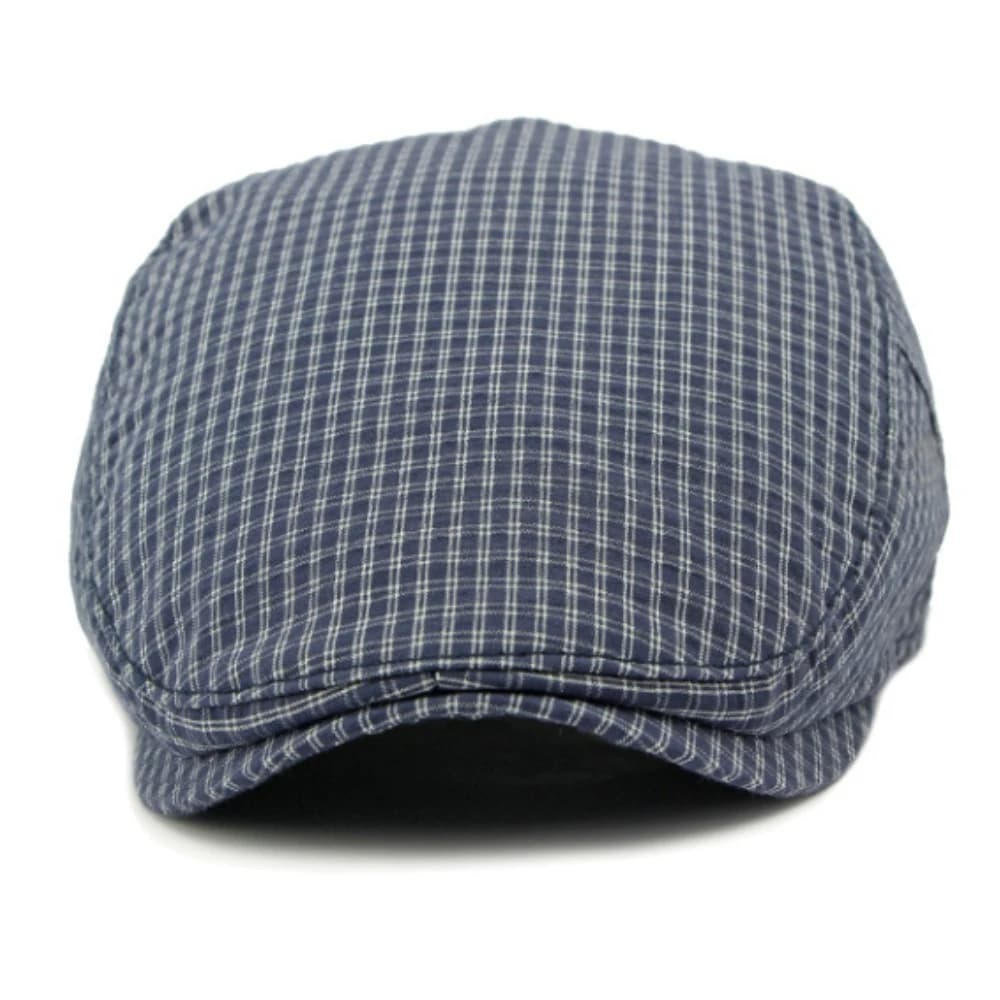 Berretti HT4799 da Uomo e Donna, Cappello Piatto Regolabile a Quadri per Primavera Estate Autunno, Berretto da Artista Pittore, Cappello Ivy Unisex