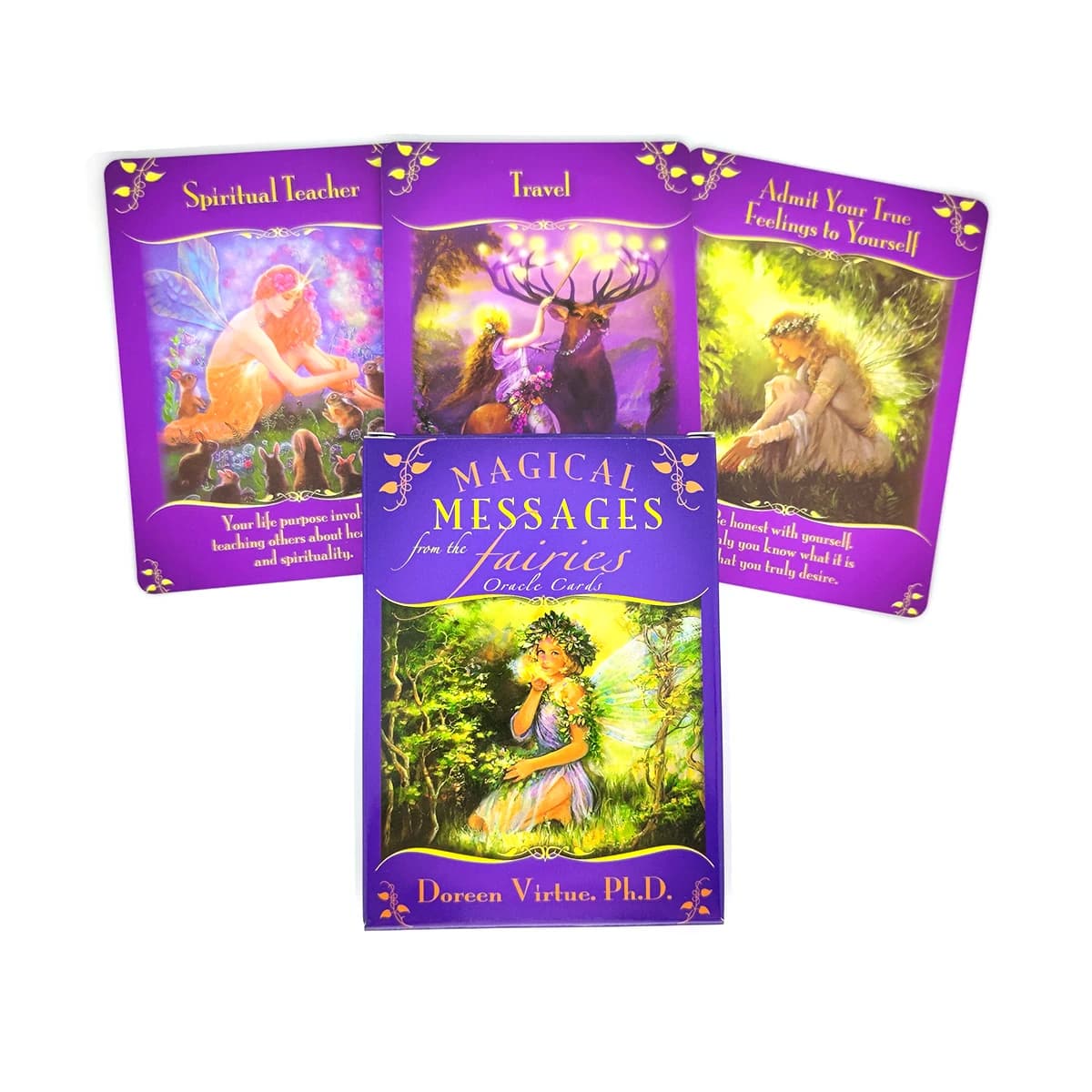 Messaggi magici delle fate Carte Oracle 44 carte Carta dei tarocchi della divinazione del destino