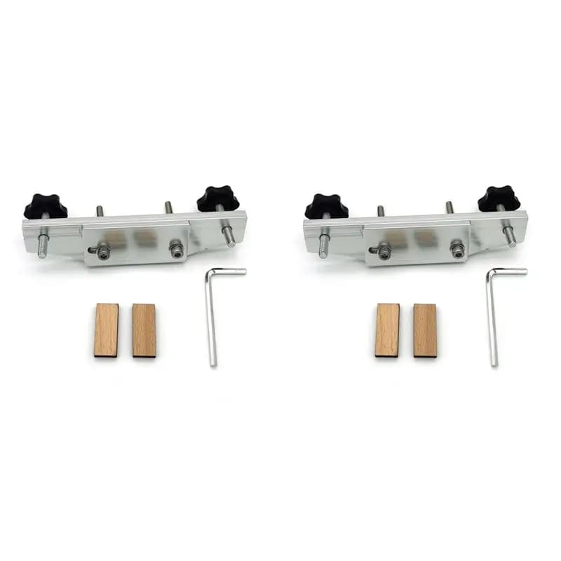 ABKV-2X Metal Guitar Bridge Clamp Aluminum Alloy Guitar Bridge Bonding Tool For Luthiers With Wooden Block